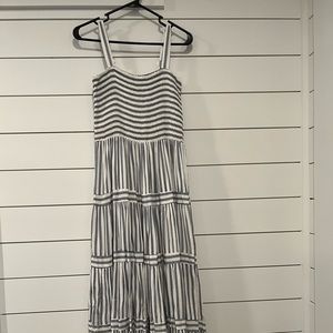 Petal&Pup Tiered Stripe Maxi Dress